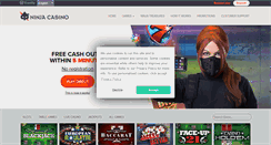 Desktop Screenshot of ninjacasino.com